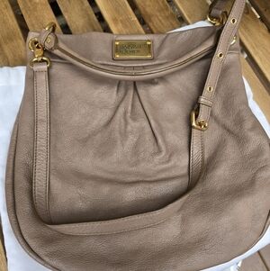 Marc Jacobs Tan Hobo Bag with Gold Hardware